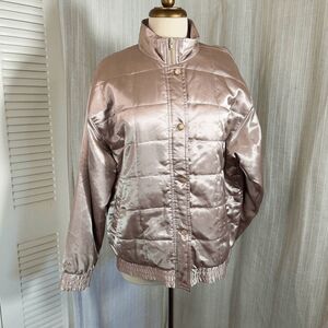 Oleg Cassini Jacket Size L Y2k Mob Wife Glam Disco Era Puffer Coat